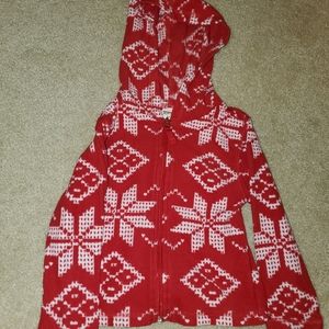 4T snowflake fleece zip up